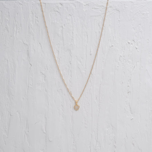 Tiny gold heart Charm Necklace