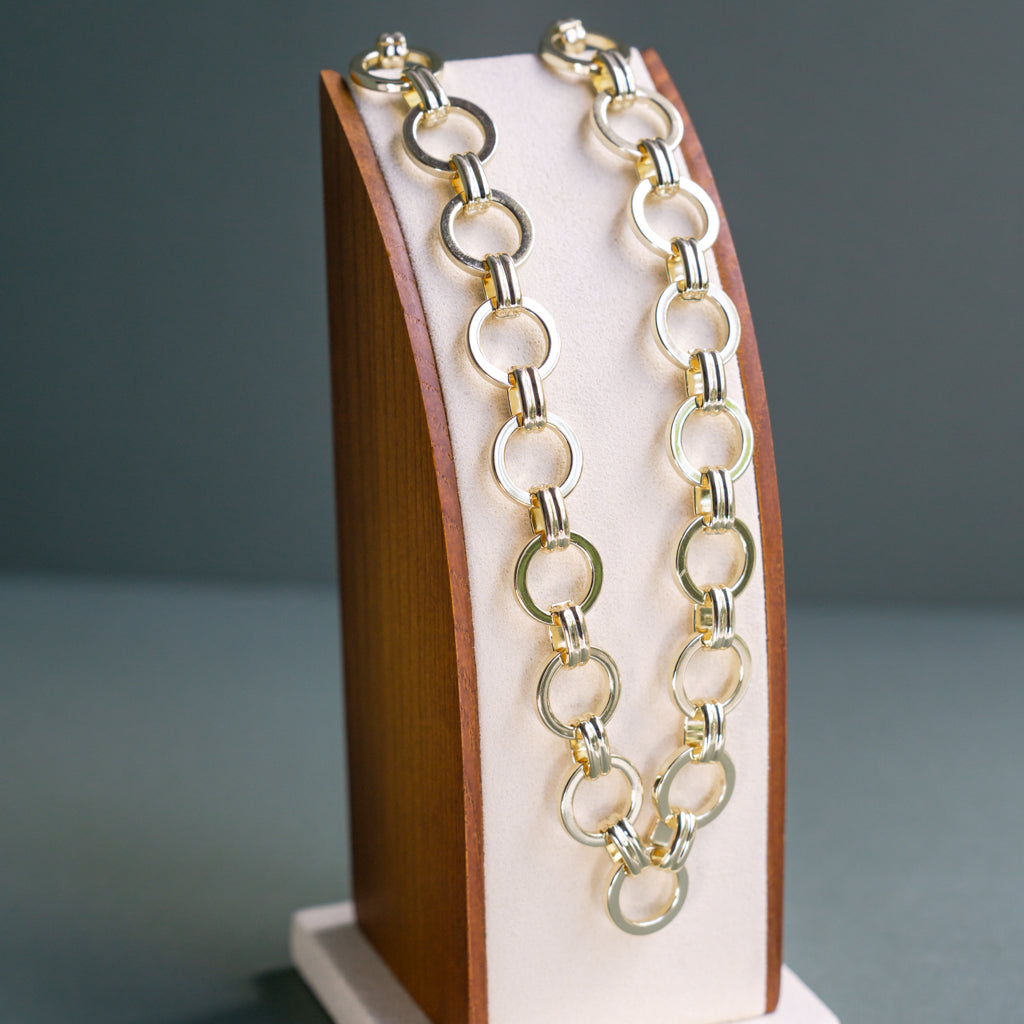 Designer Circle Link Necklace