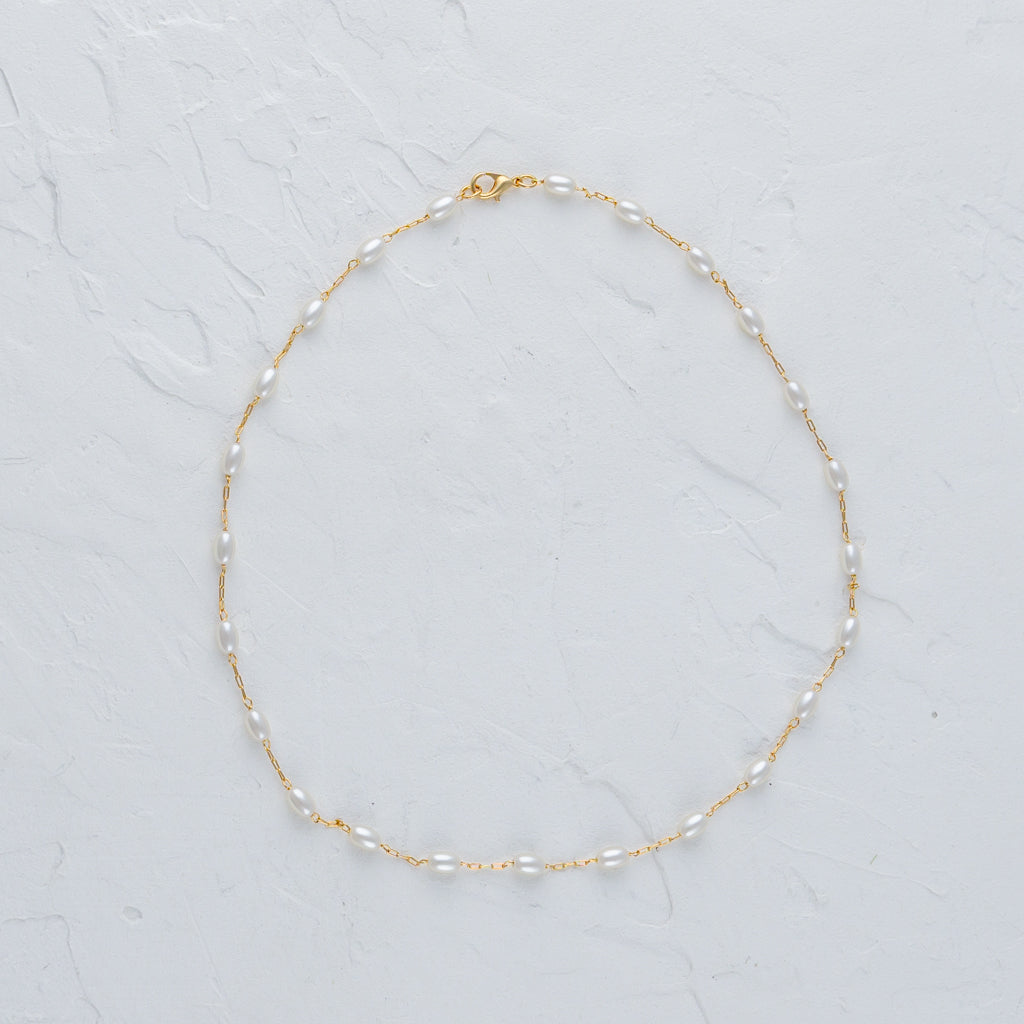 Oval Pearl Necklace